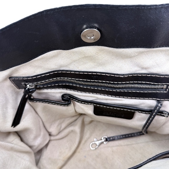 🔥 Michael Kors Astor Black Silver Studded Leather Hobo shoulder bag w/ Dustbag - Picture 4 of 9